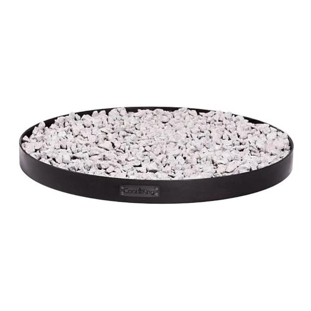Round Fire Pit Base 31.5 inch, Steel Fire Pit Mat and Heat Shield