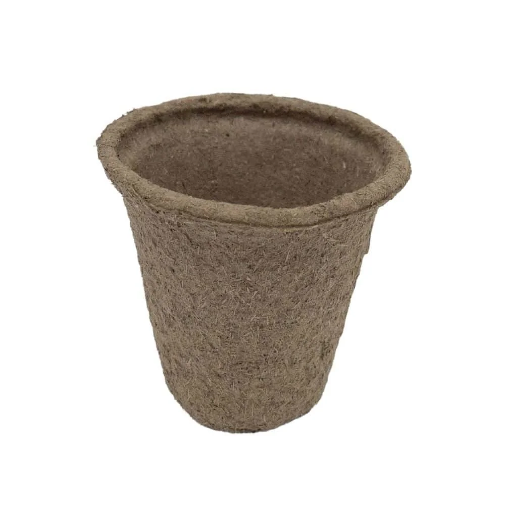 Compostable Plant Pots, 8x8 cm, Biodegradable Seed Starter Pots