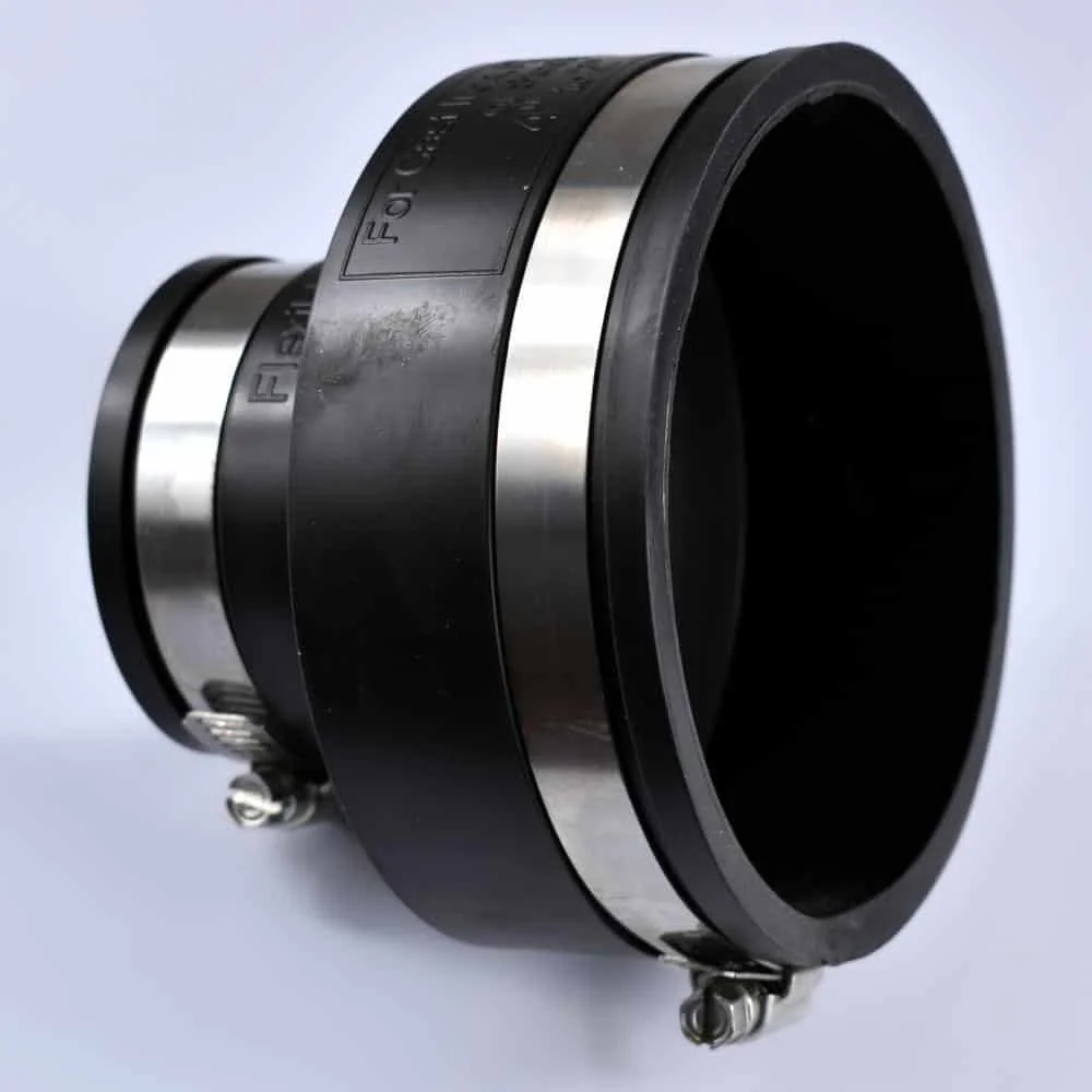 Flexible Reducing Coupling 4 x 2 inch (110 x 63 mm) - No Glue Needed!
