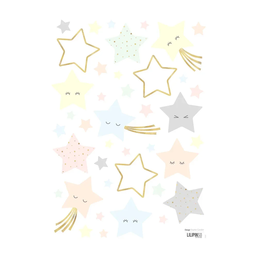 Lilipinso Wall Sticker Sternen Pastel