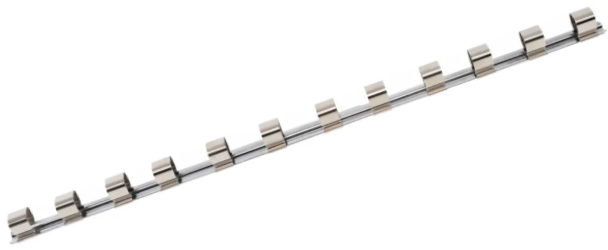 3/4" Socket Rack - 12 Socket Clips - 560mm Socket Organizer
