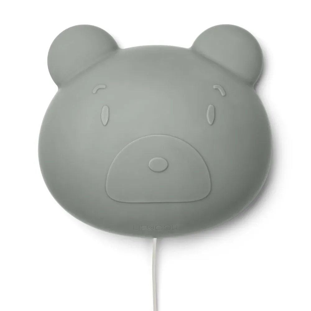 Liewood wall lamp "vega" bear silicone pigeon blue