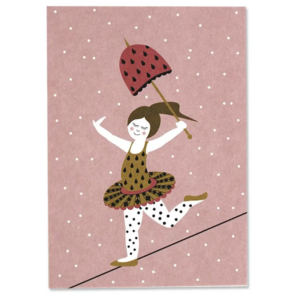 Ava & Yves Postcard Circus dancer