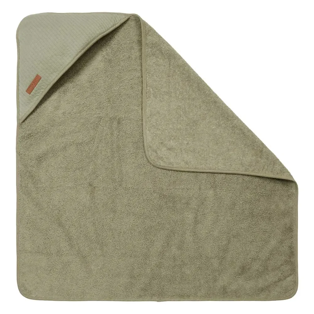 Little dutch hooded towel uni olive "pure olive"