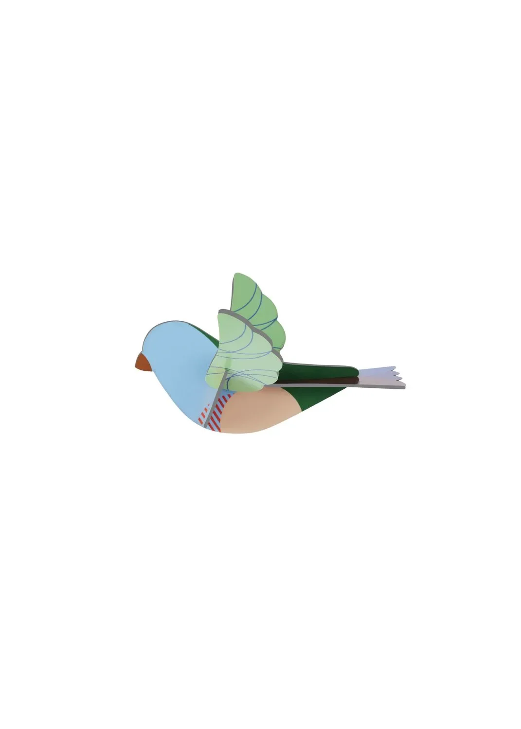 Studio ROOF Ornament, Craft Set, 3D Wall Object - Sparrow