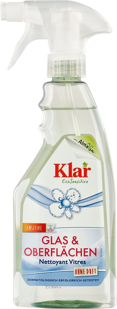 Glass and Surface Cleaner, 500ml Unscented Foam Spray Cleaner