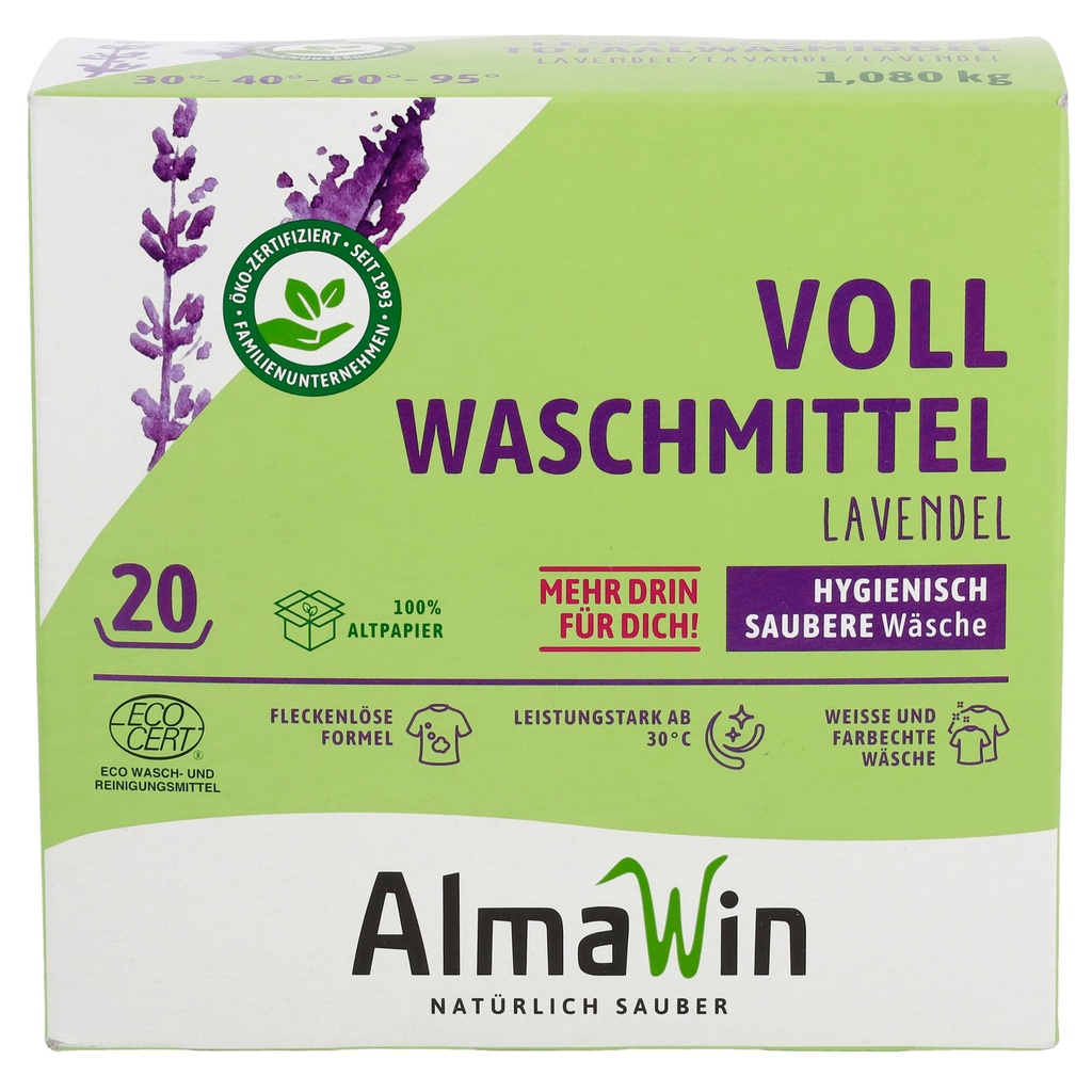 Laundry Detergent 1080g, Washing Powder, 19 Loads