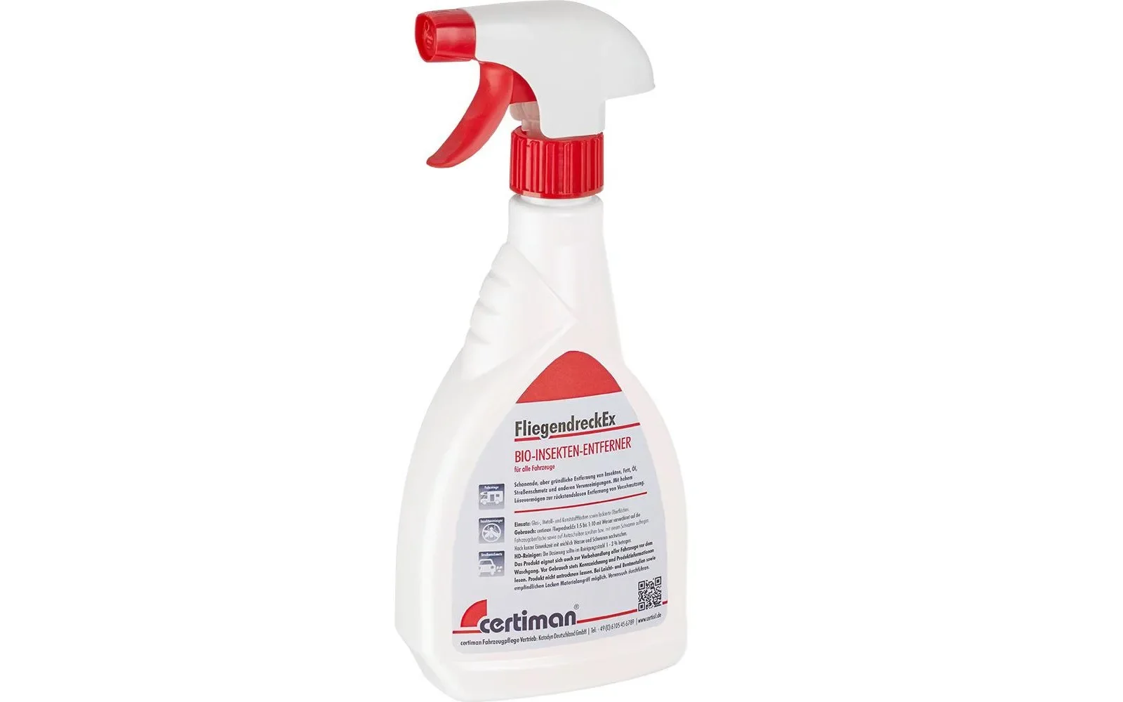 Fly dirt remover, 500 ml pump spray bottle, insect stain remover