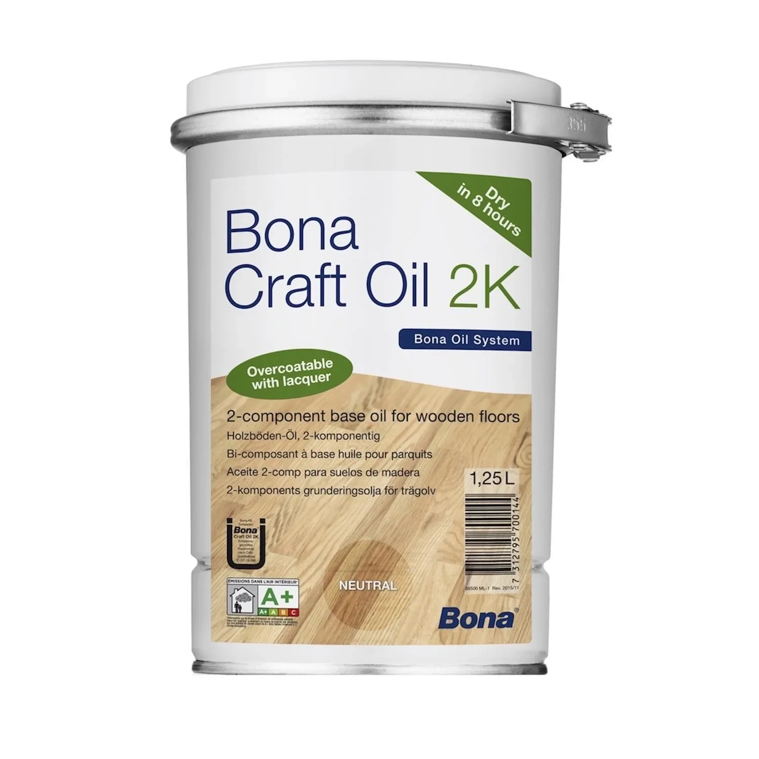 Wood Oil, Craft Oil 2K, Umbra Stain, 1.25 Liter, Chestnut Brown Wood Stain, Wood Finishing Oil