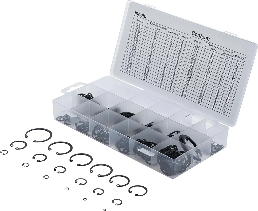 Innen-Seegring-Assortment, 3-32 mm, 300 pcs.