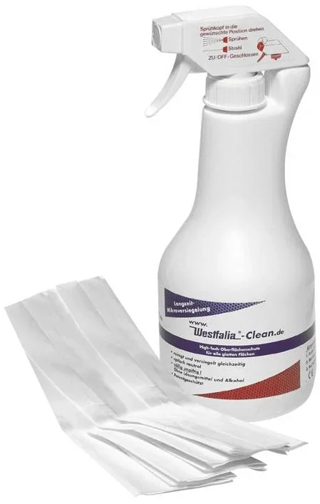Window cleaner Clean, 500 ml with fleece cloth
