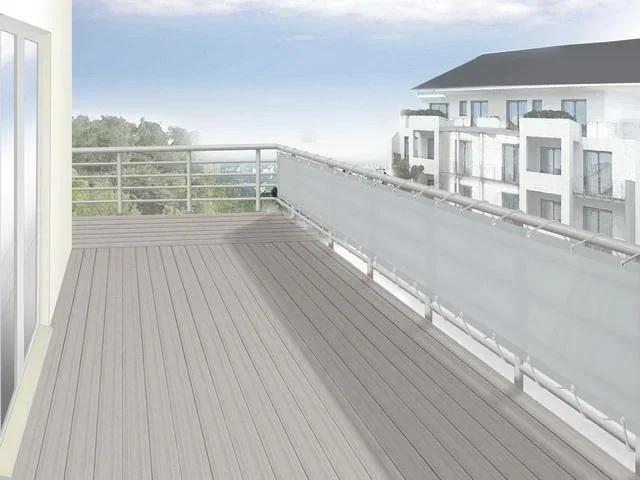 Balcony cladding light silver-grey 75 x 500cm