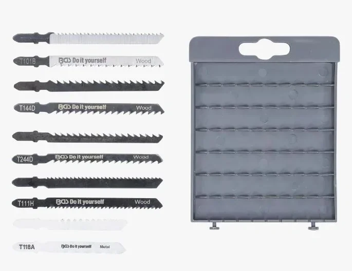 Jigsaw blade set, 10 pieces