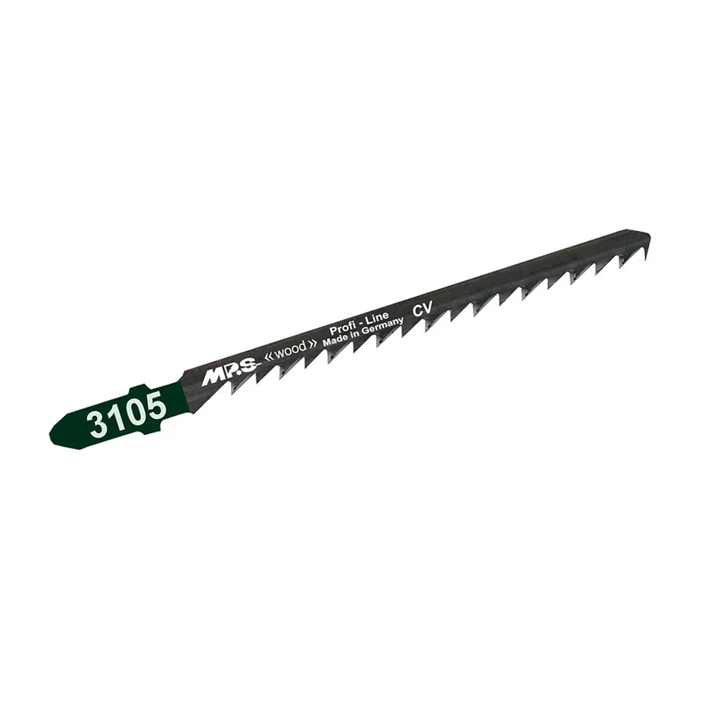 CV jigsaw blade, cross-ground and set, GL 100/VL 75 mm, ZT 4.0 mm/6TPI, pack of 5
