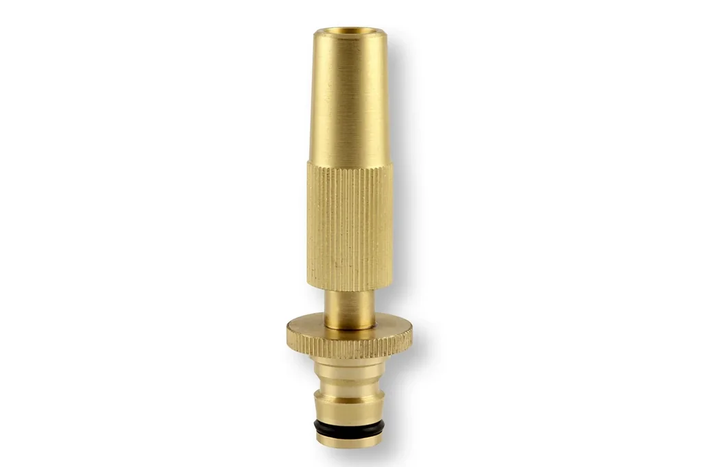 Garden sprayer, spray nozzle, brass, for plug-in system, ½"