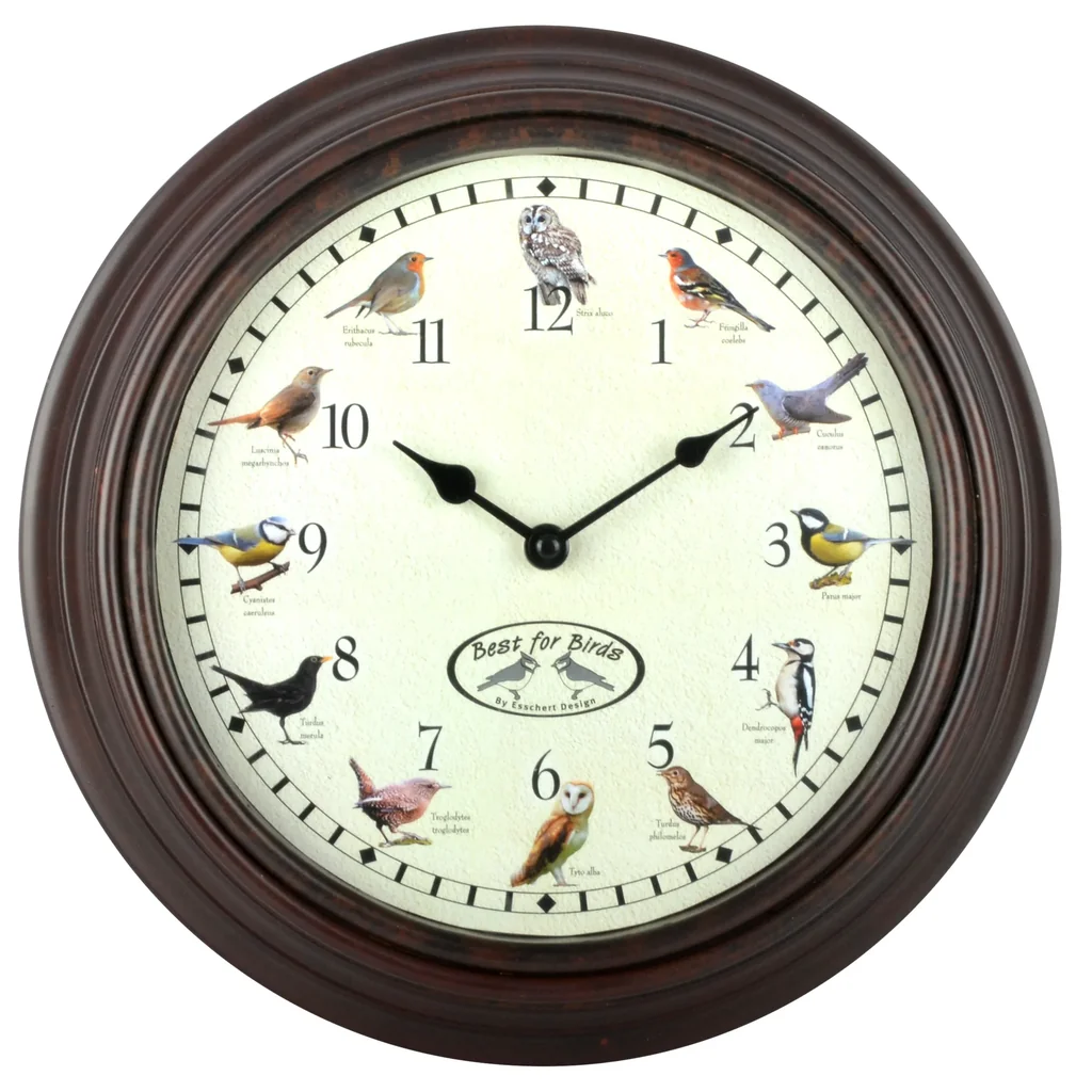 Clock with birdsong
