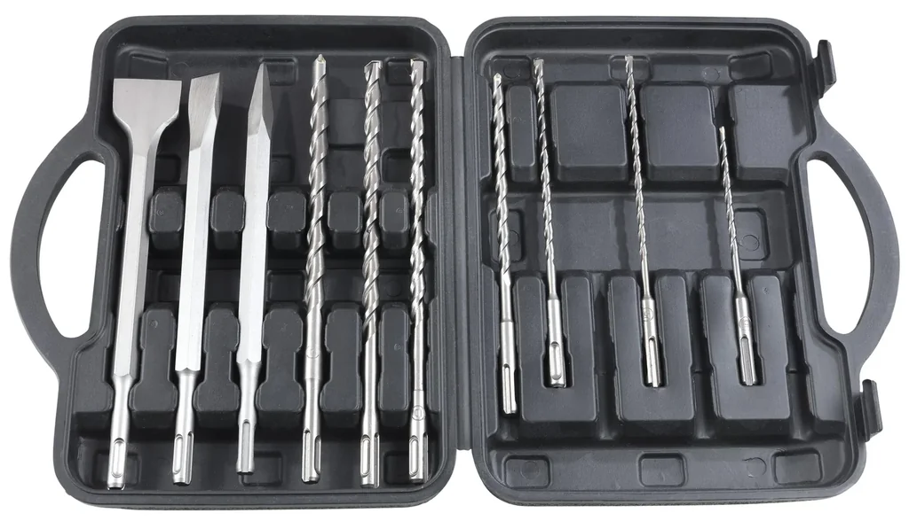 SDS Plus drill and chisel set 10-piece