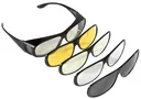 Safety glasses with 4 interchangeable frames