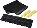 Magic Click mosquito net 90 x 210 cm for doors, black with magnetic closure