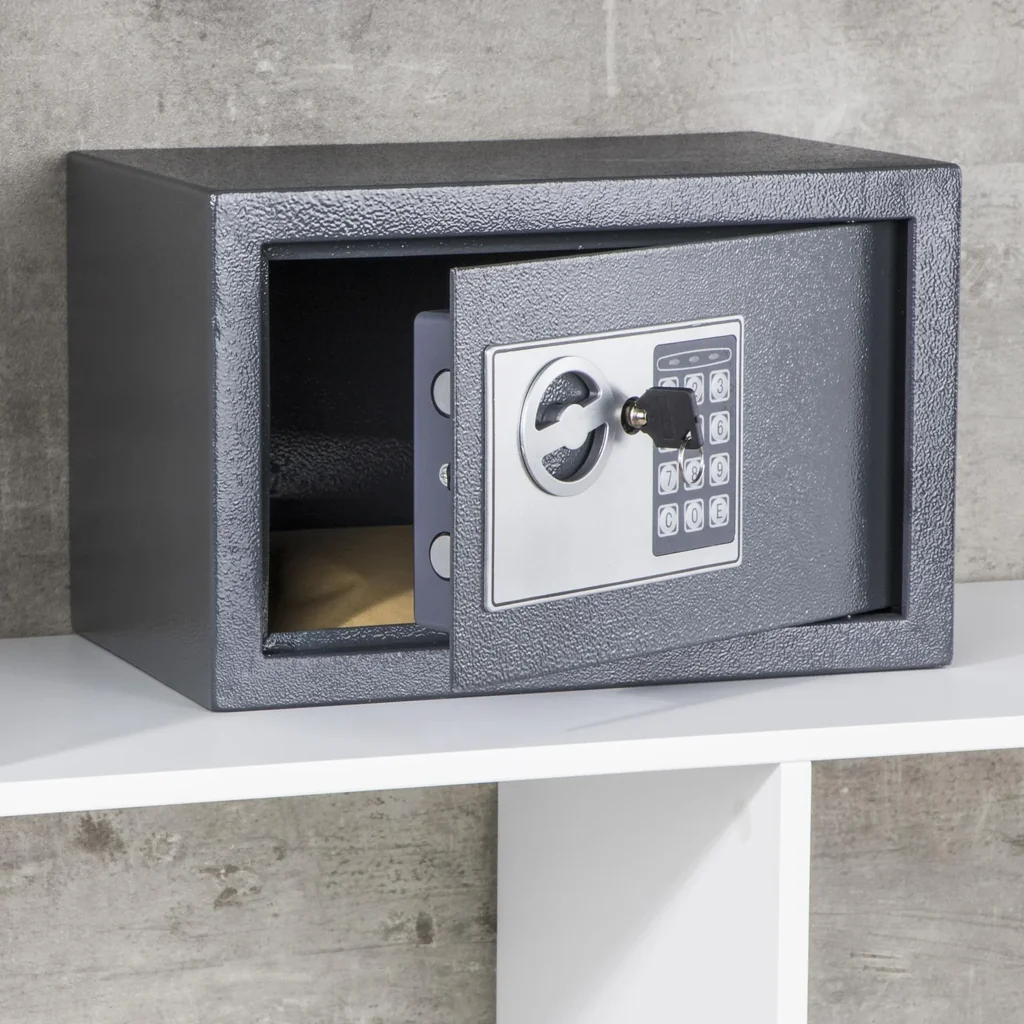 Safe with electronic combination lock