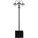 Solar lantern with flowerpot