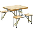 wooden camping table folding table picnic bench dining table