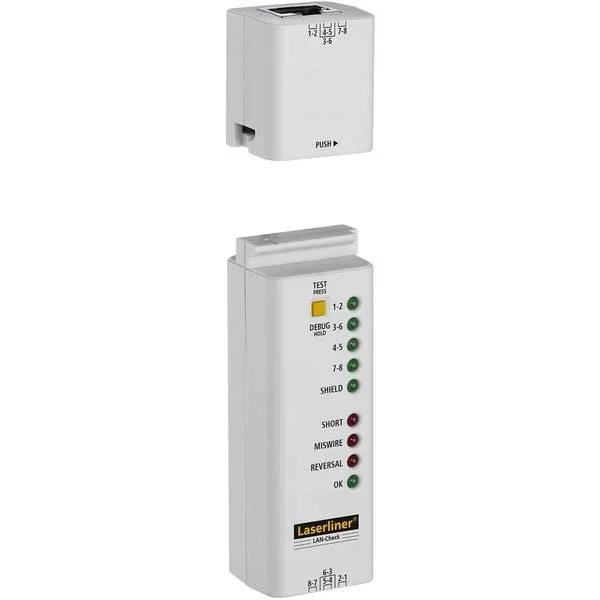 Compact LAN cable/connection tester