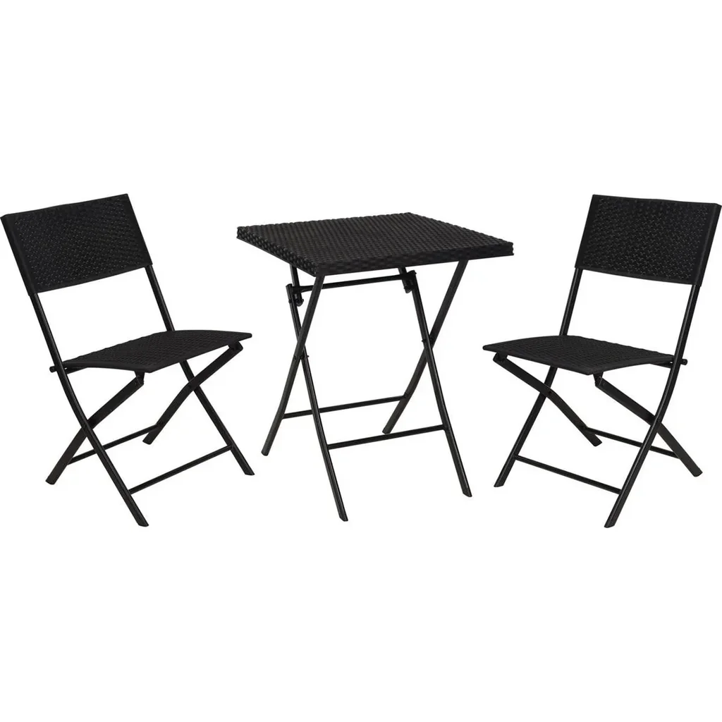 Pro Garden 3-piece garden furniture set - black