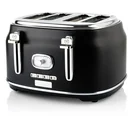 Retro Toaster - 4-slice Toaster - Black