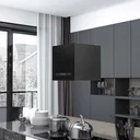 Flat kitchen hood with touch sensor LCD 37 cm steel