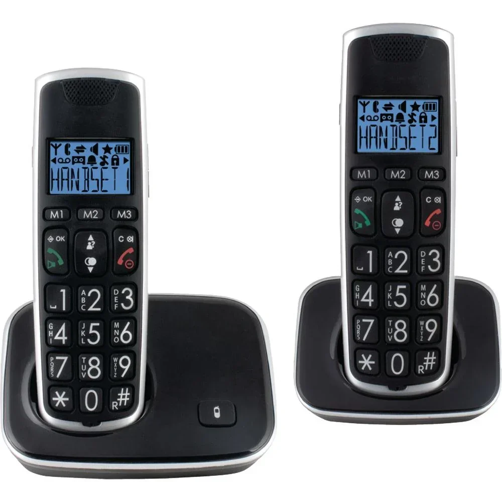 DECT telephone black/silver