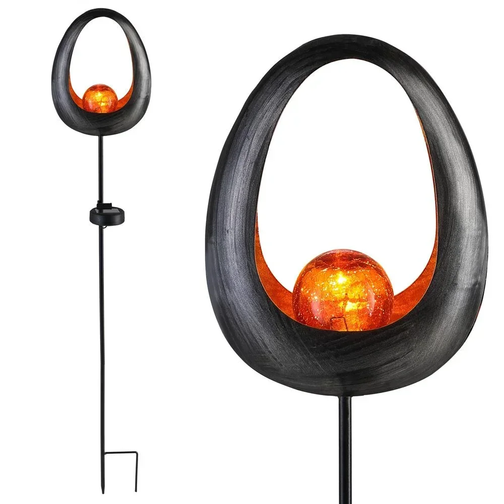 Solar light flame effect circle