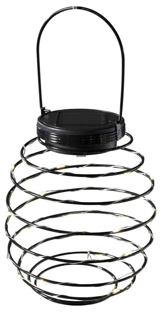Solar LED spiral lanterns - 2 pieces