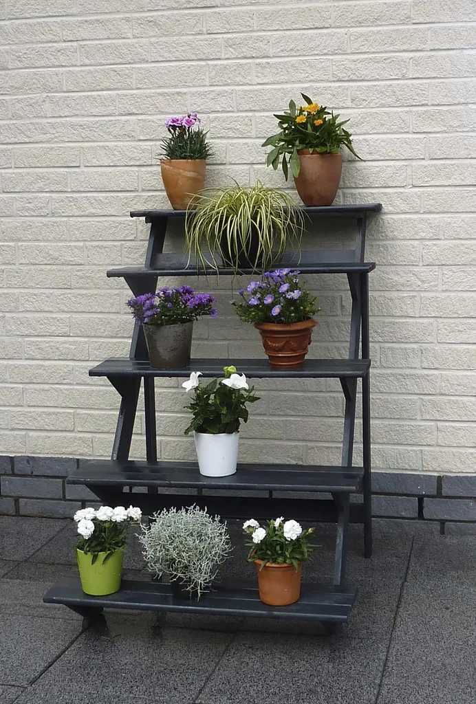 Flower staircase small, anthracite