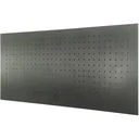 Steel tool board GL1200 - Perforated - 55x120x2 cm - Black