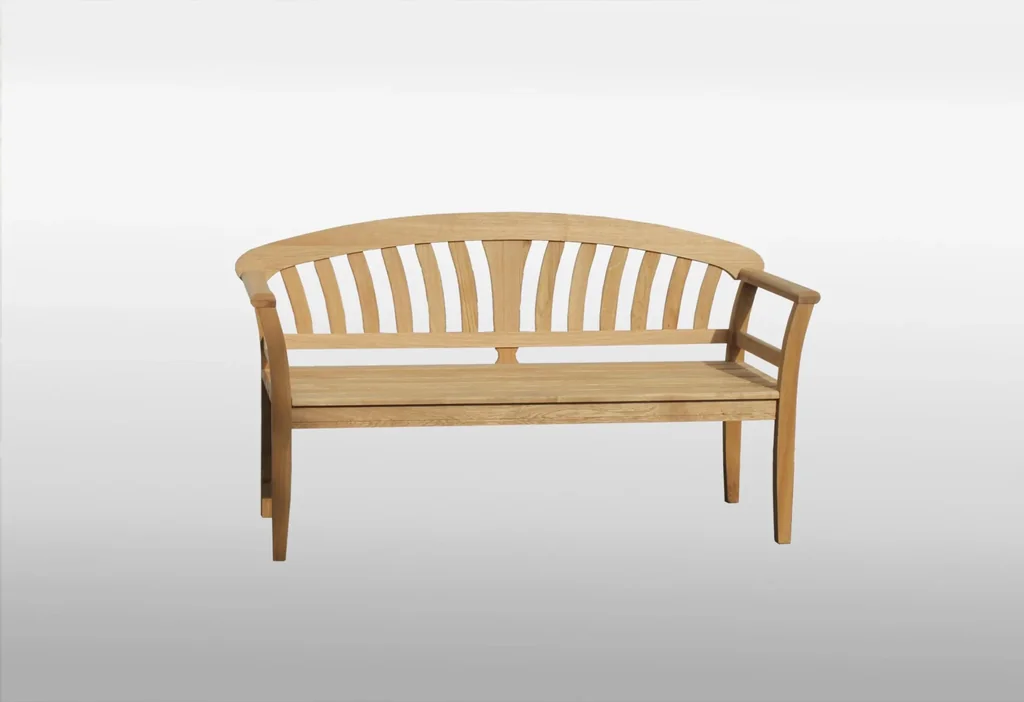Country house bench 3-seater oiled oak