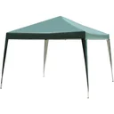 Pavilion 3 x 3 m Pop-Up Folding Pavilion Garden Pavilion Foldable Party Tent Garden Tent UV Protection Steel+Oxford Green