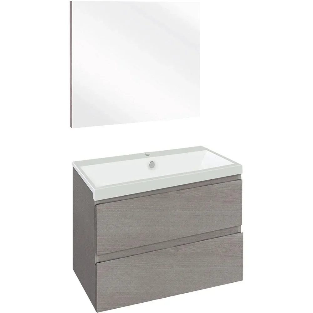 Concept bathroom furniture with mirror 60cm - grey/white