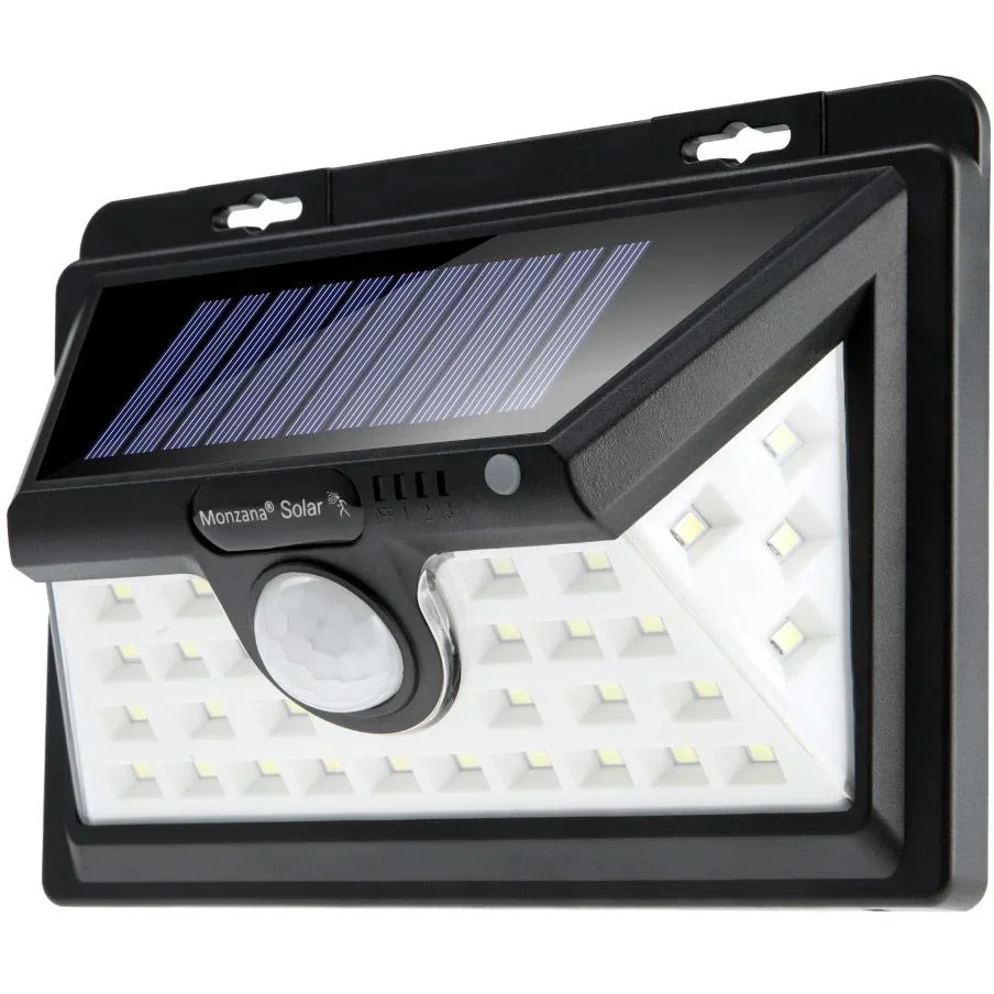 Solar wall light with motion detector 34 LEDs