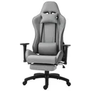 Office chair, computer chair, swivel chair with removable head and lumbar cushion, rocker function, ergonomic desk chair