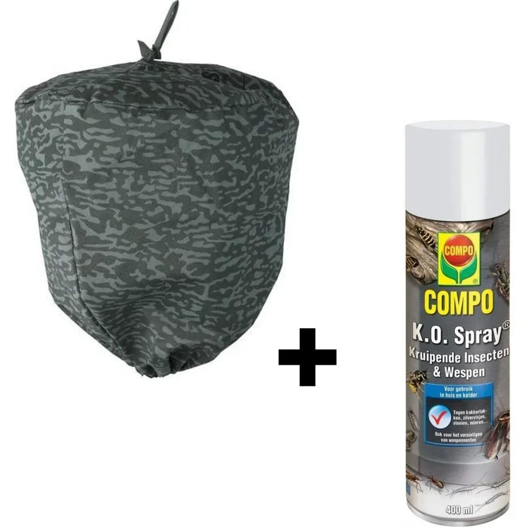 Weitech WazzzpAway - prevents wasps + INCL. Compo K.O. Spray - crawling insects and wasps - 400 ml