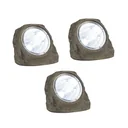 Solar Stein mit 4 LED, 3er Set