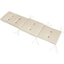 Garden cushion - For lounger - Cream - 173x43x6cm