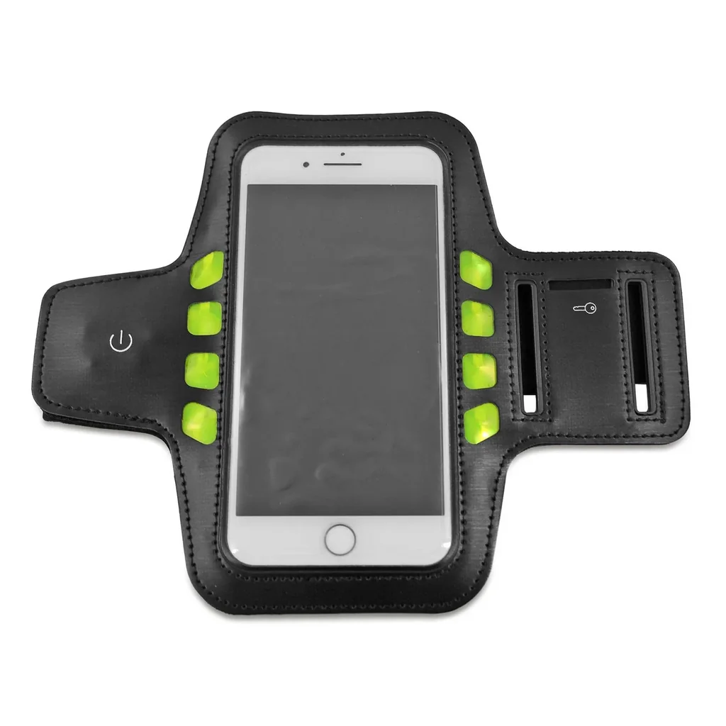 Smartphone case for outdoor activities with lighting "Sound & Sport Security"