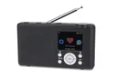 Portable Internet radio with rechargeable battery and headphone jack, anthracite