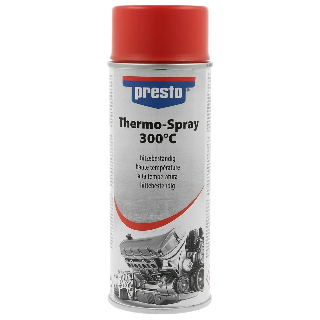Thermo-spray paint, color red, heat-resistant up to 300°C, 400 ml