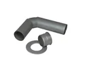 Chimney pipe connection set 150 mm standard titanium