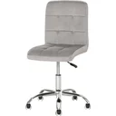 Height-adjustable office chair light grey