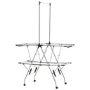 Clothes rack, clothes dryer, standing dryer, foldable, large drying space, stainless steel 138.5 x 63 x 208 cm