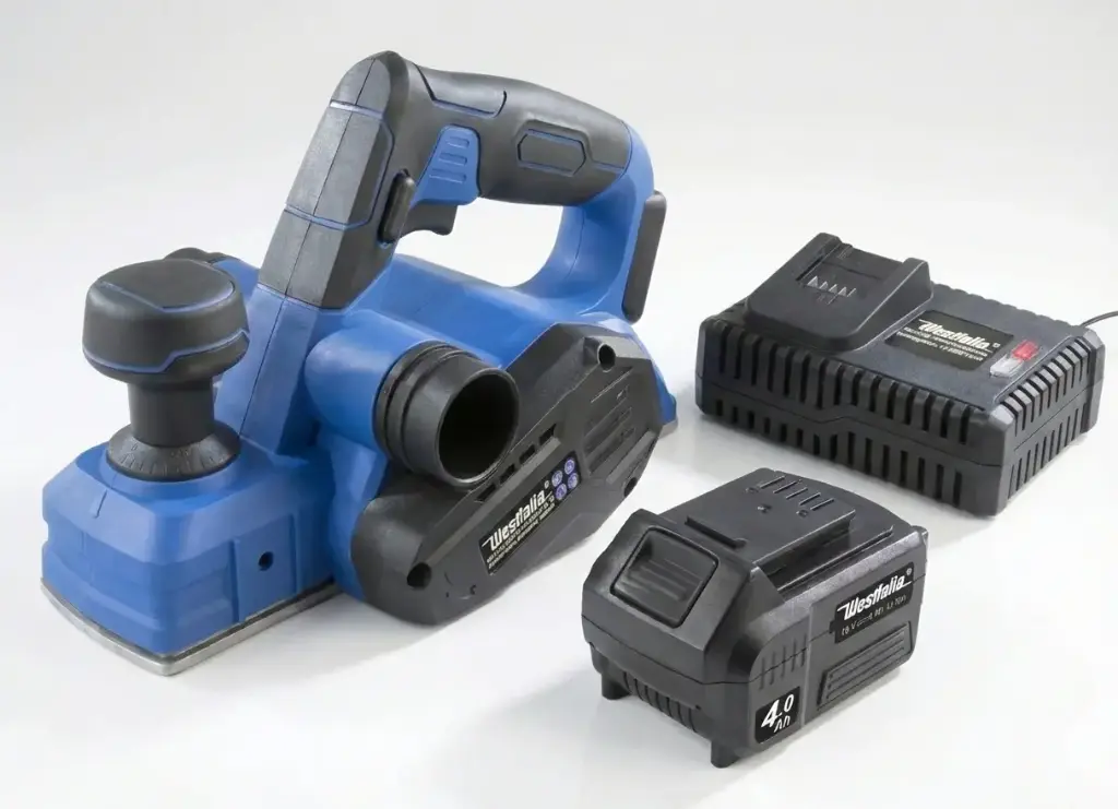 Cordless planer 18 Volt Li-Ion AH18 including 4.0 Ah battery and charger